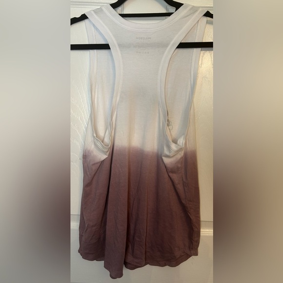 NWOT Peloton Flow Racer Tank- White/Plum Size Large - Picture 2 of 4